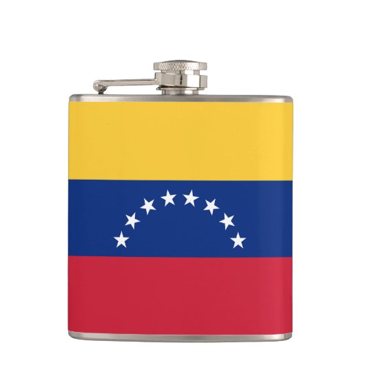 Fahne Venezuela Flachmann (Vorderseite)