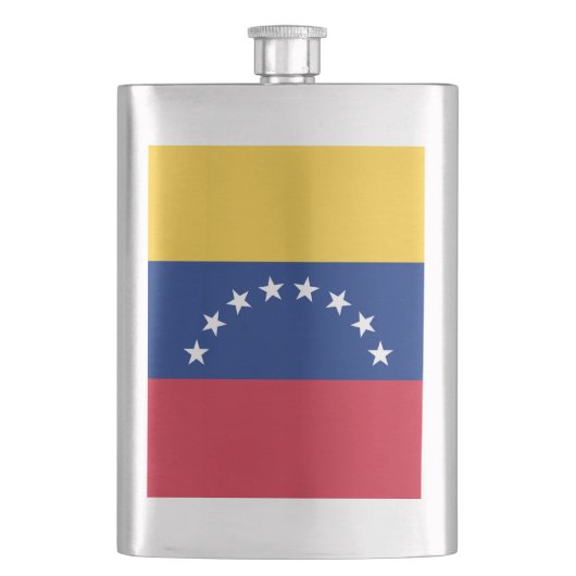 Fahne Venezuela Flachmann (Vorderseite)