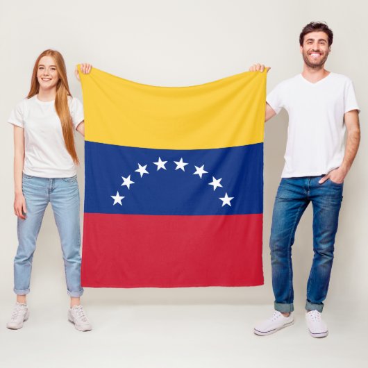 Fahne Venezuela Fleecedecke (Beispiel)
