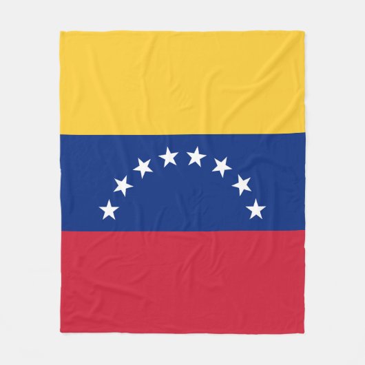 Fahne Venezuela Fleecedecke (Vorderseite)