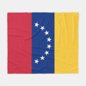Fahne Venezuela Fleecedecke (Vorderseite (Horizontal))