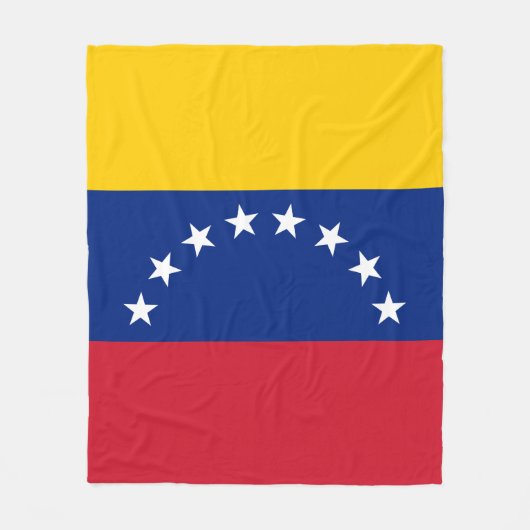 Fahne Venezuela Fleecedecke (Vorderseite)