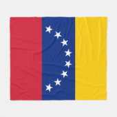 Fahne Venezuela Fleecedecke (Vorderseite (Horizontal))