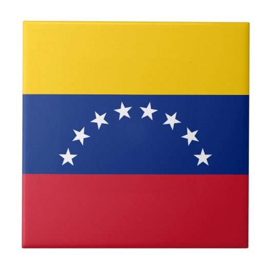 Fahne Venezuela Fliese (Vorderseite)