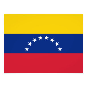 Fahne Venezuela Fotodruck