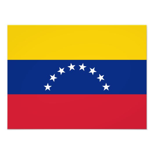 Fahne Venezuela Fotodruck (Vorne)