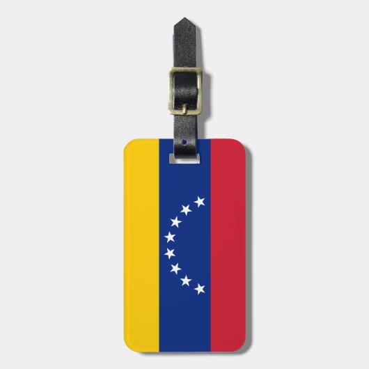 Fahne Venezuela Gepäckanhänger (Vorderseite vertikal)