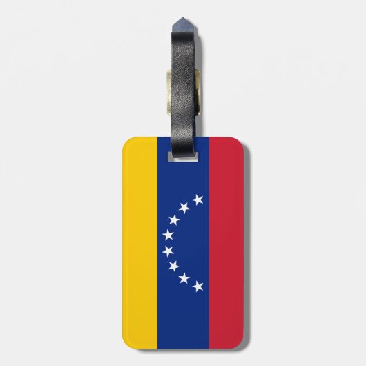 Fahne Venezuela Gepäckanhänger (Rückseite vertikal)