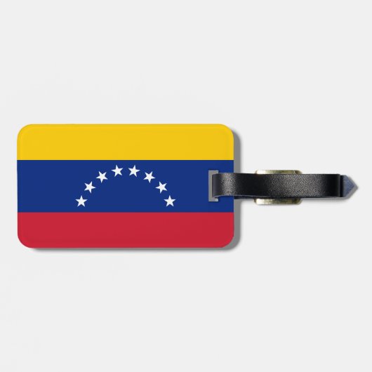 Fahne Venezuela Gepäckanhänger (Rückseite horizontal)