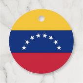 Fahne Venezuela Geschenkanhänger (Rückseite)