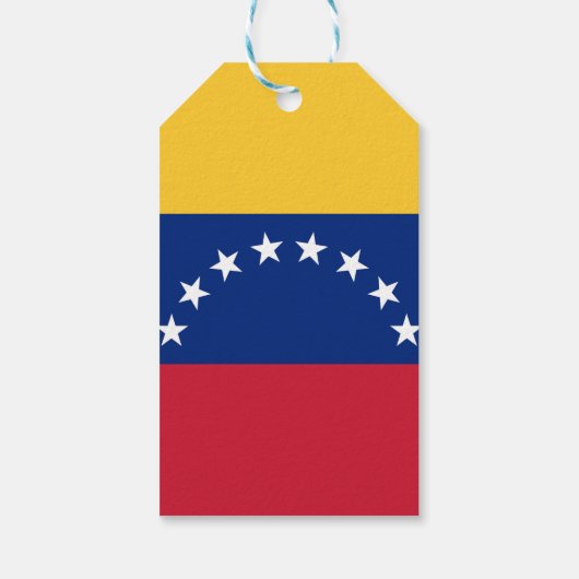 Fahne Venezuela Geschenkanhänger (Rückseite)