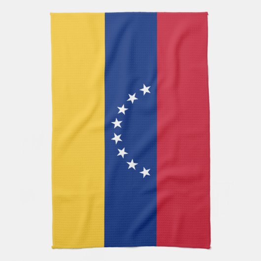 Fahne Venezuela Geschirrtuch (Vertikal)