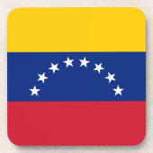 Fahne Venezuela Getränkeuntersetzer (Vorderseite)
