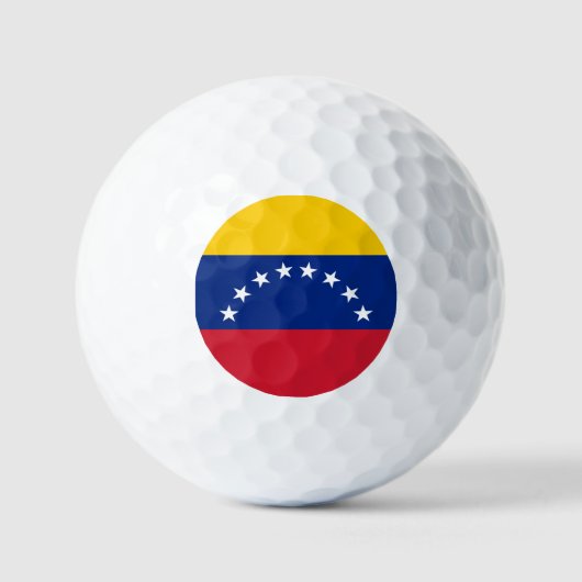 Fahne Venezuela Golfball (Vorderseite)