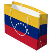 Fahne Venezuela Große Geschenktüte (Rückseite Schrägansicht)