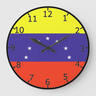 Fahne Venezuela Große Wanduhr