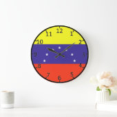 Fahne Venezuela Große Wanduhr (Zuhause)