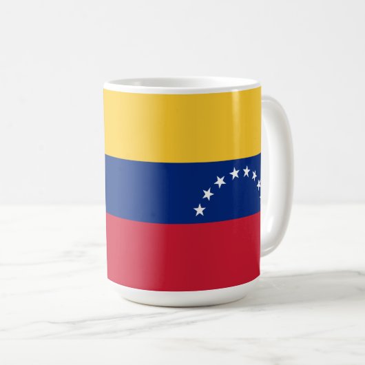 Fahne Venezuela Kaffeetasse (VorderseiteRechts)