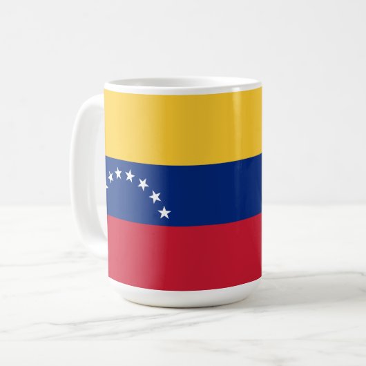 Fahne Venezuela Kaffeetasse (Vorderseite Links)