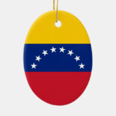 Fahne Venezuela Keramik Ornament (Hinten)