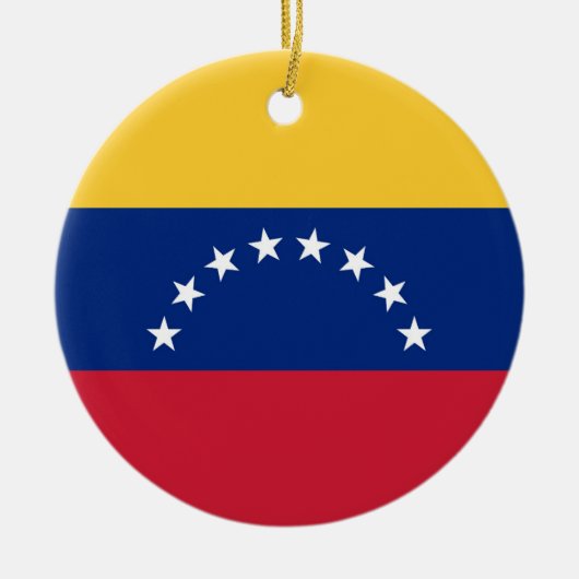 Fahne Venezuela Keramik Ornament (Vorne)
