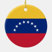 Fahne Venezuela Keramik Ornament (Hinten)