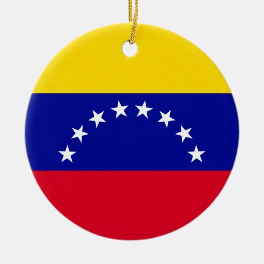 Fahne Venezuela Keramik Ornament (Vorne)