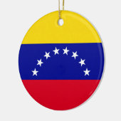 Fahne Venezuela Keramik Ornament (Links)
