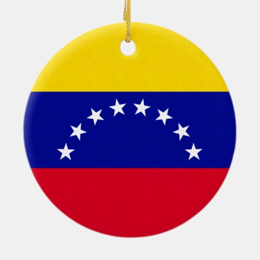 Fahne Venezuela Keramik Ornament (Hinten)