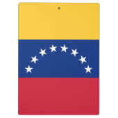 Fahne Venezuela Klemmbrett (Rückseite)