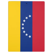 Fahne Venezuela Klemmbrett (Rückseite)