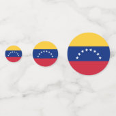 Fahne Venezuela Konfetti (Vorderseiten)