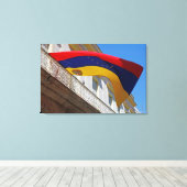 Fahne Venezuela Leinwanddruck (Insitu (Holzboden))