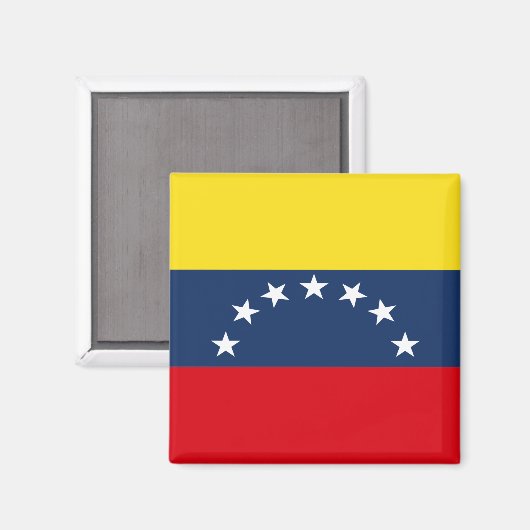 Fahne Venezuela Magnet (Vorderseite/Rückseite)