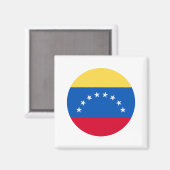 Fahne Venezuela Magnet (Vorderseite/Rückseite)