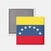 Fahne Venezuela Magnet (Vorderseite/Rückseite)