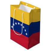 Fahne Venezuela Mittlere Geschenktüte (Vorderseite Schrägansicht)