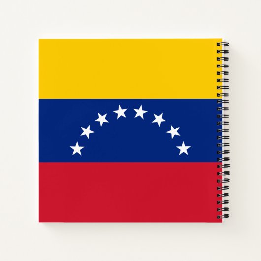 Fahne Venezuela Notizblock (Rückseite)