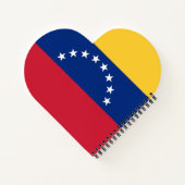 Fahne Venezuela Notizblock (Rückseite)