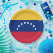 Fahne Venezuela Pappteller (Party)