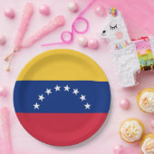 Fahne Venezuela Pappteller (Party)