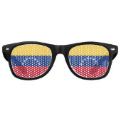 Fahne Venezuela Partybrille (Vorderseite)