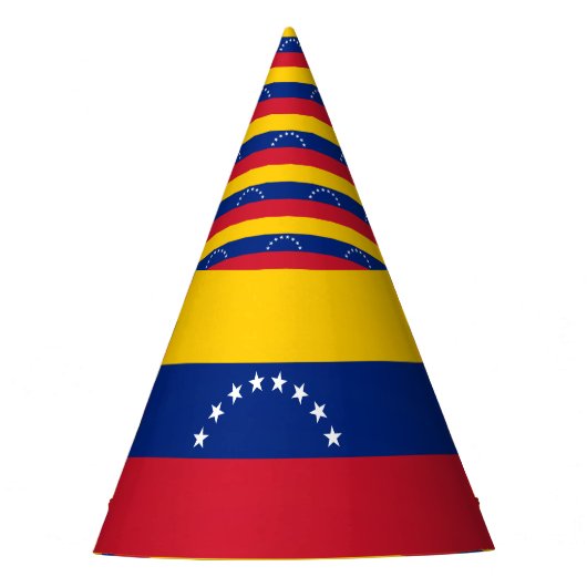 Fahne Venezuela Partyhütchen (Vorderseite)