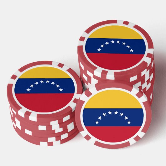 Fahne Venezuela Pokerchips (Stapel)