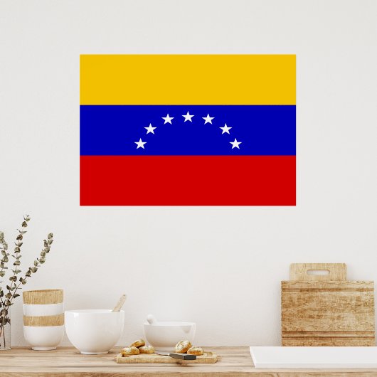 Fahne Venezuela Poster (Küche)