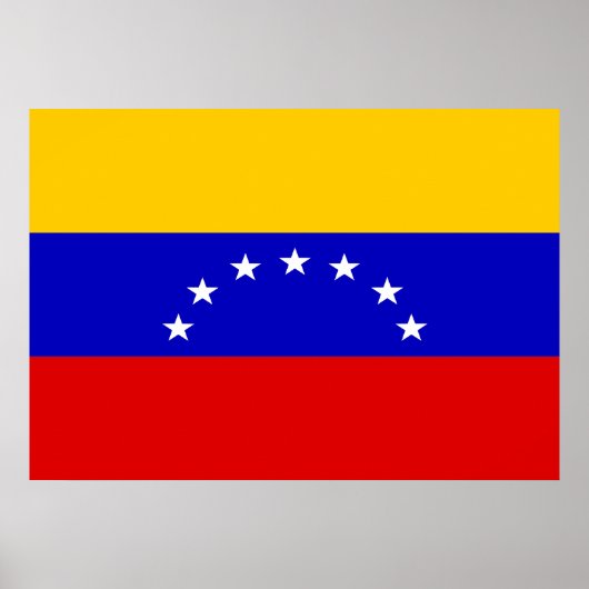 Fahne Venezuela Poster (Vorne)
