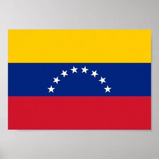 Fahne Venezuela Poster (Vorne)