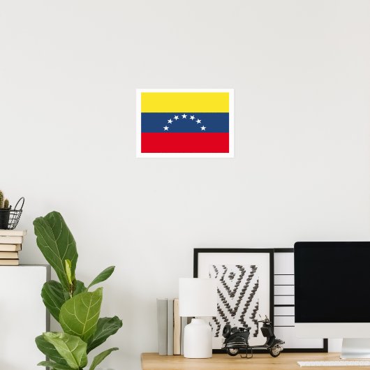 Fahne Venezuela Poster (Heimbüro)