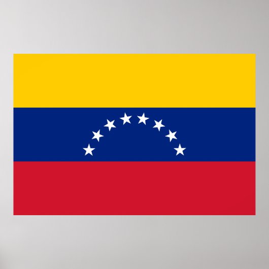 Fahne Venezuela Poster (Vorne)