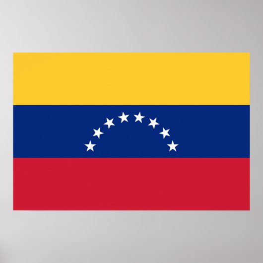 Fahne Venezuela Poster (Vorne)